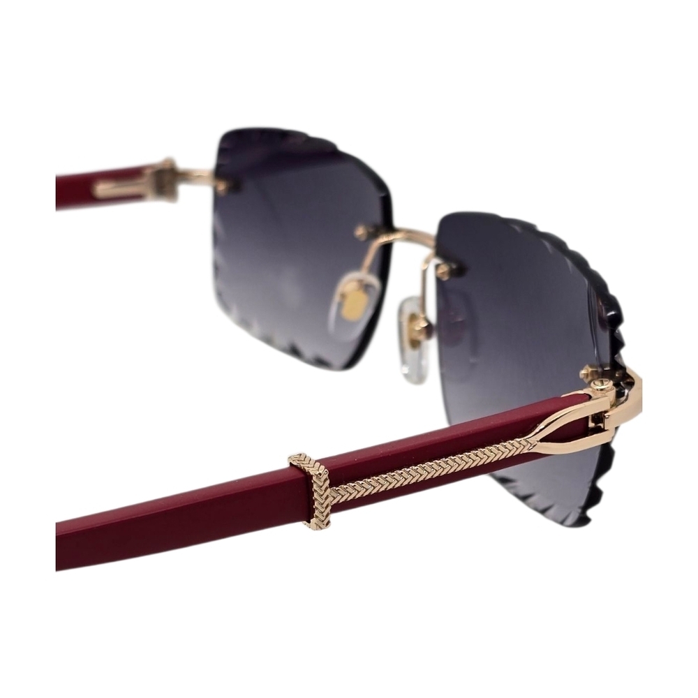 Porta Romana Men's Sunglasses - Black and Gold - Picture 2 of 7